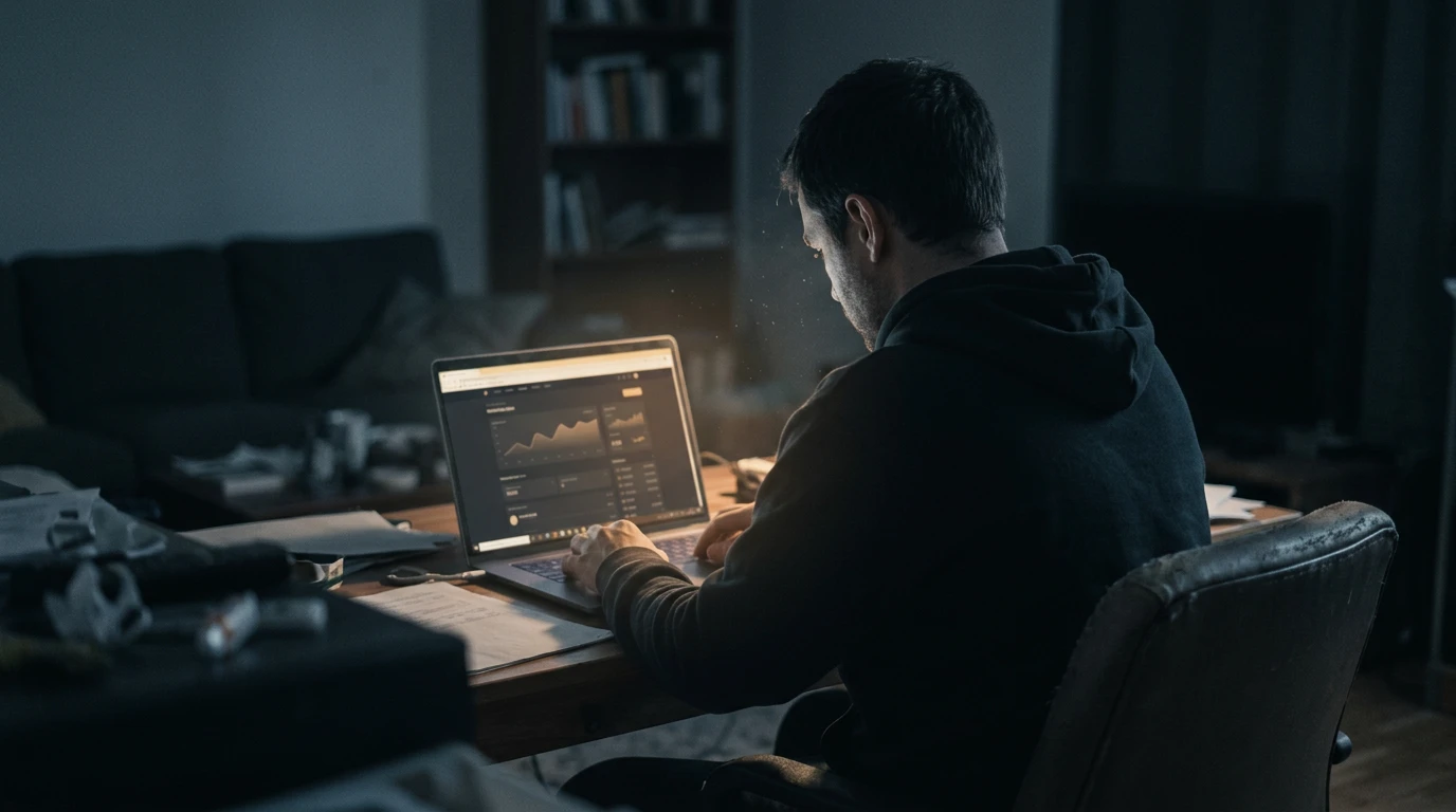 Person am Laptop als Sinnbild für die rechtlich umstrittene Teilnahme an Glücksspiel ohne deutsche Erlaubnis